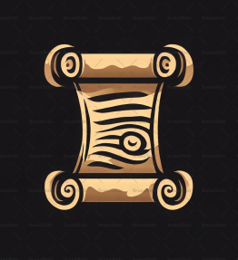 Antikes Schriftrolle